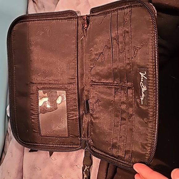 Vera Bradley brown tote, wallet, and cosmetic clutch - Picture 8 of 8